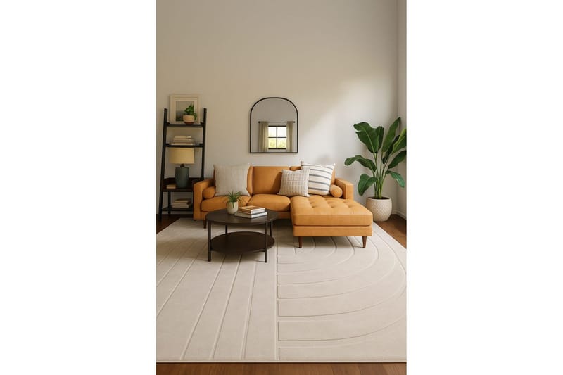 Heaven Trend Maskinvävd matta 200x290 cm - Beige - Textil & mattor - Mattor - Modern matta - Wiltonmattor