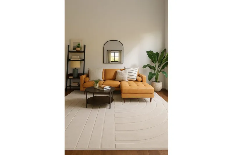 Heaven Trend Maskinvävd matta 200x290 cm - Beige - Textil & mattor - Mattor - Modern matta - Wiltonmattor