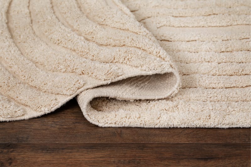 Marocko Bomullsmatta 160x230 cm - Creme - Textil & mattor - Mattor - Modern matta - Bomullsmatta