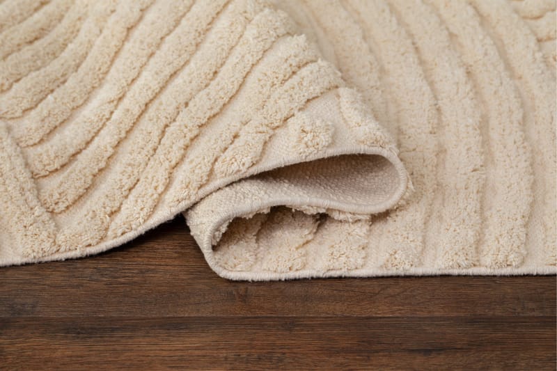 Marocko Bomullsmatta 160x230 cm - Creme - Textil & mattor - Mattor - Modern matta - Bomullsmatta