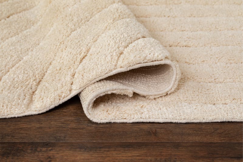 Marocko Bomullsmatta 160x230 cm - Creme - Textil & mattor - Mattor - Modern matta - Bomullsmatta