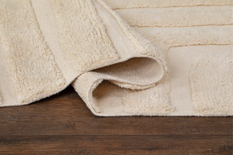 Marocko Bomullsmatta 160x230 cm - Creme - Textil & mattor - Mattor - Modern matta - Bomullsmatta
