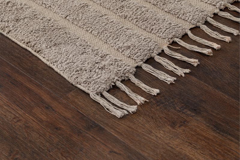 Marocko Bomullsmatta 160x230 cm - Linne - Textil & mattor - Mattor - Modern matta - Bomullsmatta