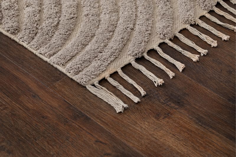 Marocko Bomullsmatta 200x300 cm - Linne - Textil & mattor - Mattor - Modern matta - Bomullsmatta