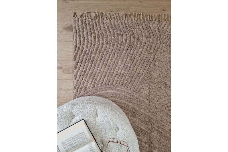 Marocko Bomullsmatta 200x300 cm - Linne - Textil & mattor - Mattor - Modern matta - Bomullsmatta