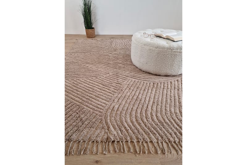 Marocko Bomullsmatta 200x300 cm - Linne - Textil & mattor - Mattor - Modern matta - Bomullsmatta