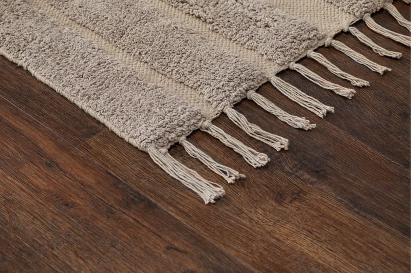 Marocko Bomullsmatta 200x300 cm - Linne - Textil & mattor - Mattor - Modern matta - Bomullsmatta