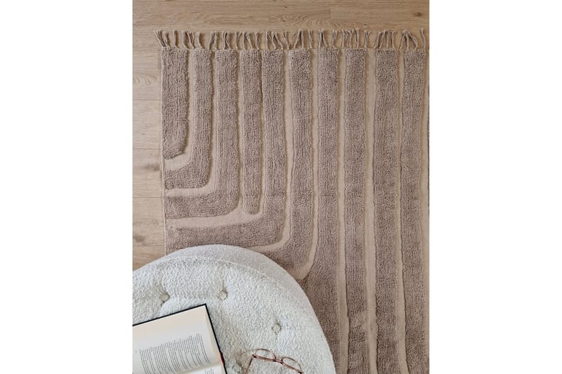 Marocko Bomullsmatta 200x300 cm - Linne - Textil & mattor - Mattor - Modern matta - Bomullsmatta