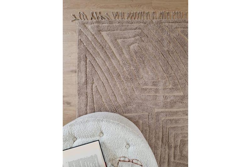 Marocko Bomullsmatta 200x300 cm - Linne - Textil & mattor - Mattor - Modern matta - Bomullsmatta