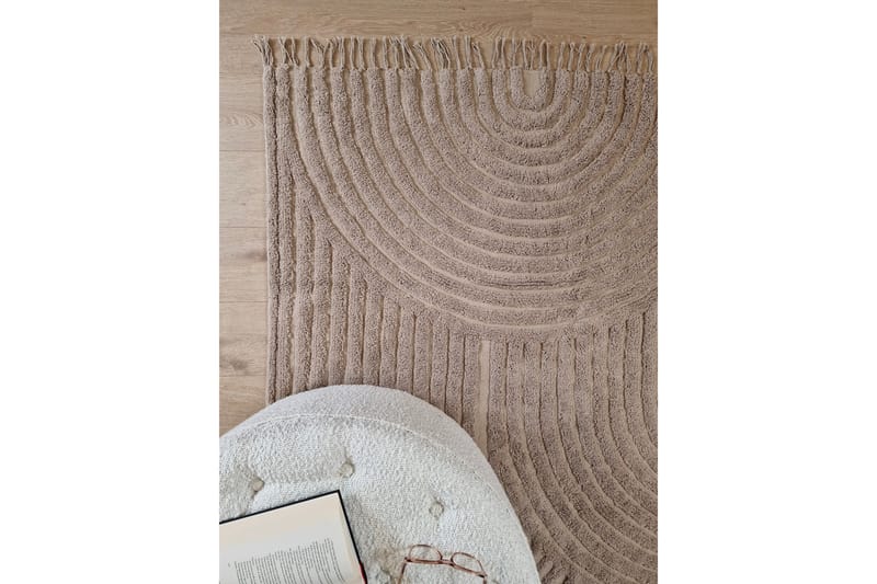 Marocko Bomullsmatta 240x340 cm - Linne - Textil & mattor - Mattor - Modern matta - Bomullsmatta
