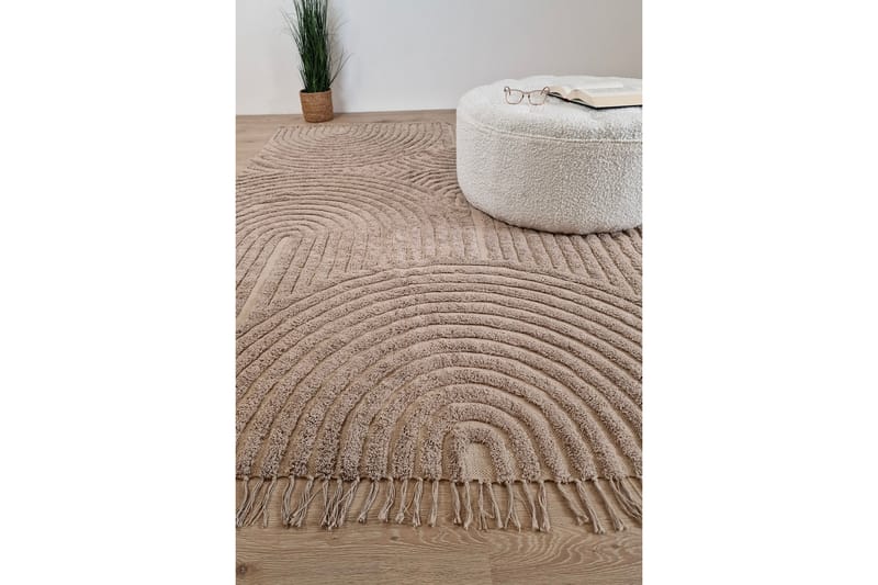 Marocko Bomullsmatta 240x340 cm - Linne - Textil & mattor - Mattor - Modern matta - Bomullsmatta