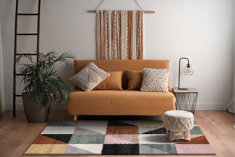 Portland Ryamatta 140x200 cm - Flerfärgad - Textil & mattor - Mattor - Modern matta - Ryamatta & luggmatta