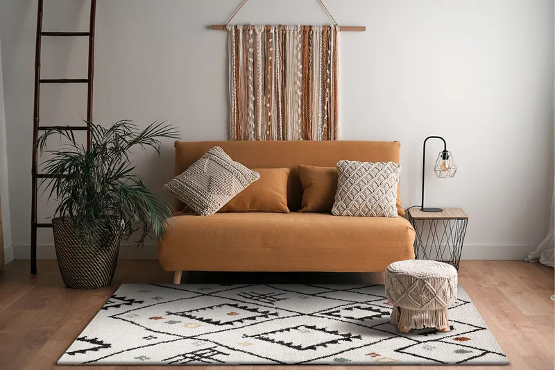 Portland Ryamatta 140x200 cm - Vit - Textil & mattor - Mattor - Modern matta - Ryamatta & luggmatta