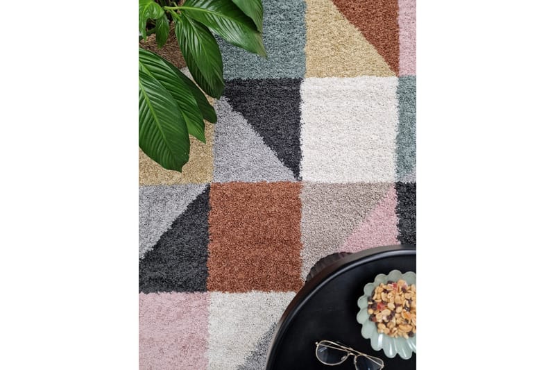 Portland Ryamatta 160x230 cm - Flerfärgad - Textil & mattor - Mattor - Modern matta - Ryamatta & luggmatta