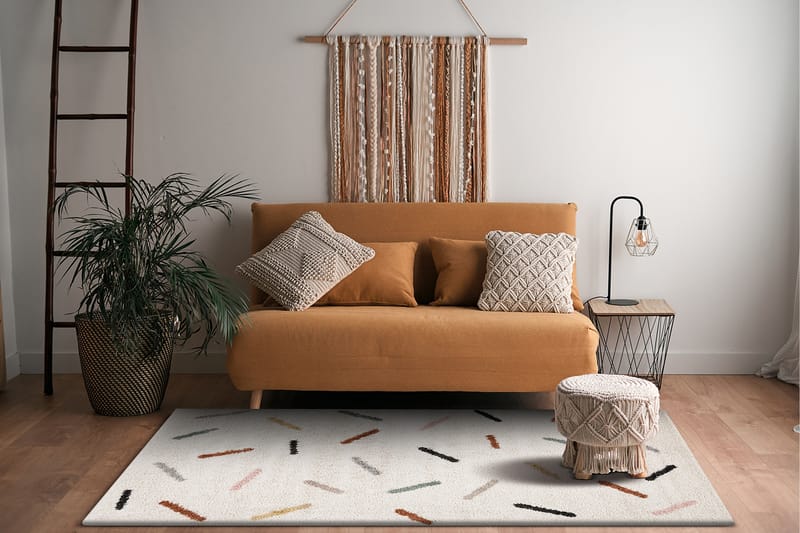 Portland Ryamatta 160x230 cm - Vit - Textil & mattor - Mattor - Modern matta - Ryamatta & luggmatta