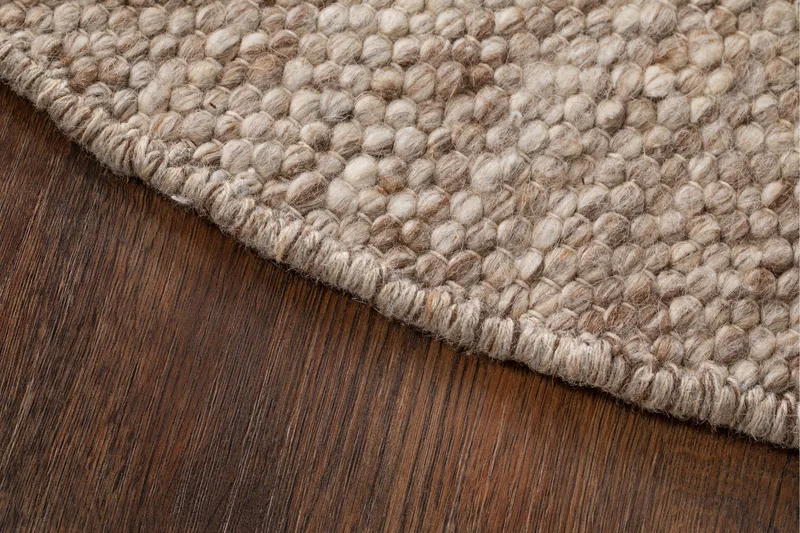 Skagen Ullmatta Rund 160 cm - Linne - Textil & mattor - Mattor - Modern matta - Ullmatta