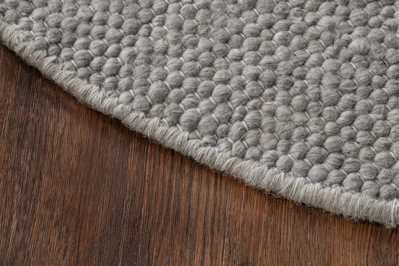 Skagen Ullmatta Rund 160 cm - Silver - Textil & mattor - Mattor - Modern matta - Ullmatta