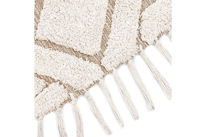 Horasan Ryamatta 140 cm Rund - Beige - Textil & mattor - Mattor - Modern matta - Ryamatta & luggmatta