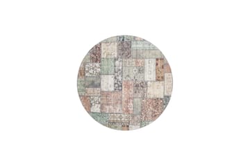 Tarfaya Friezematta Rund 200 cm - Grön - Textil & mattor - Mattor - Orientaliska mattor - Patchwork matta