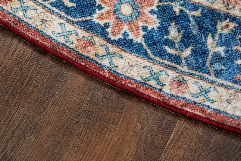 Tarfaya Friezematta Rund 200 cm - Röd - Textil & mattor - Mattor - Modern matta - Friezematta