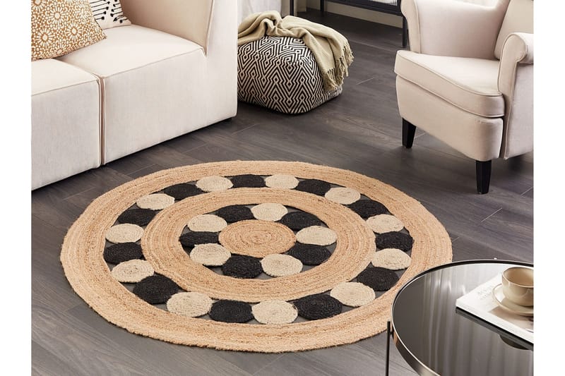 Hovit Jutematta 140 cm Rund - Beige - Textil & mattor - Mattor - Modern matta - Sisalmattor