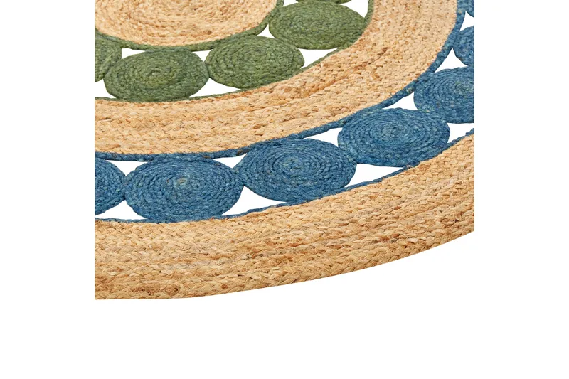 Hovit Jutematta 140 cm Rund - Blå - Textil & mattor - Mattor - Modern matta - Sisalmattor