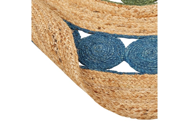 Hovit Jutematta 140 cm Rund - Blå - Textil & mattor - Mattor - Modern matta - Sisalmattor