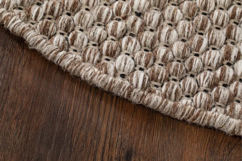 Torekov Ullmatta Rund 200 cm - Nougat - Textil & mattor - Mattor - Modern matta - Ullmatta