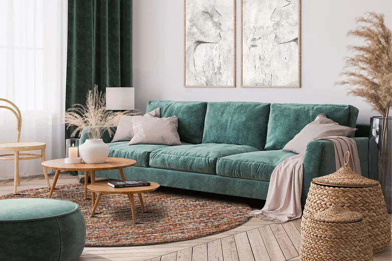 Torekov Ullmatta Rund 300 cm - Flerfärgad - Textil & mattor - Mattor - Modern matta - Ullmatta