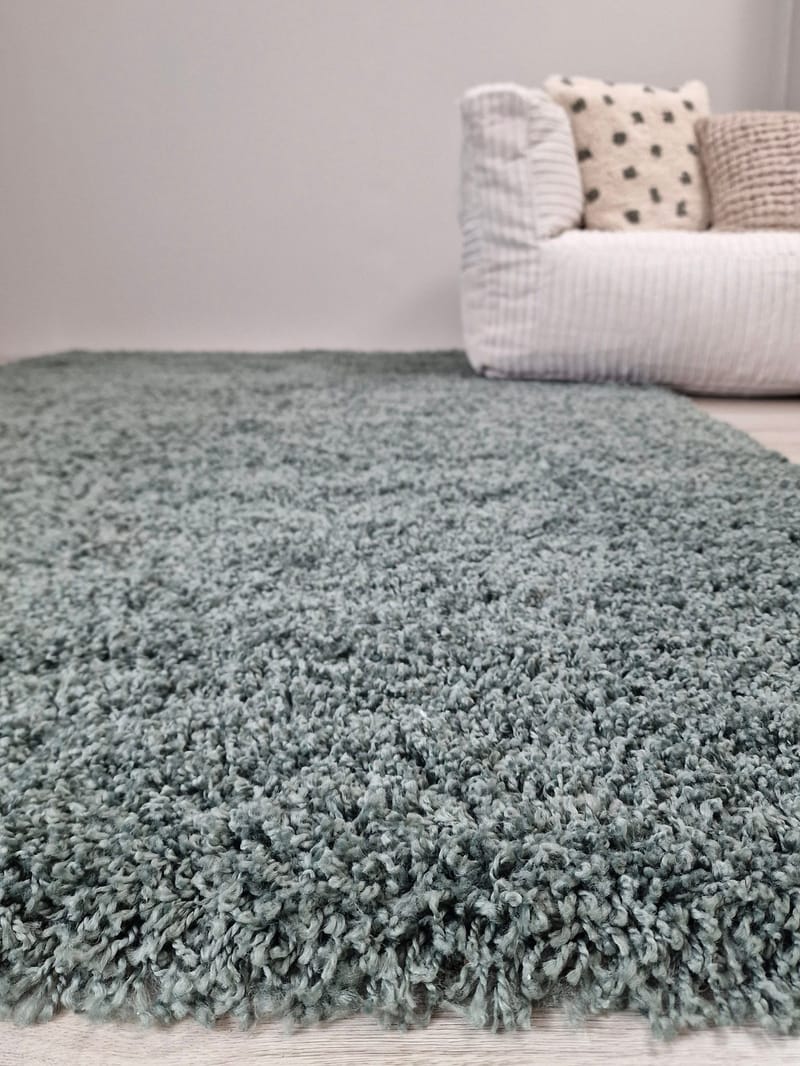 Lounge Gångmatta 80x250 cm Rektangulär - Grön - Textil & mattor - Mattor - Modern matta - Ryamatta & luggmatta