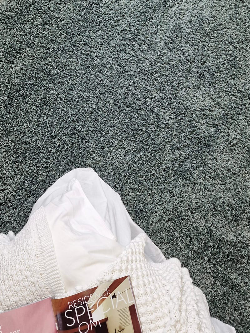 Lounge Gångmatta 80x250 cm Rektangulär - Grön - Textil & mattor - Mattor - Modern matta - Ryamatta & luggmatta