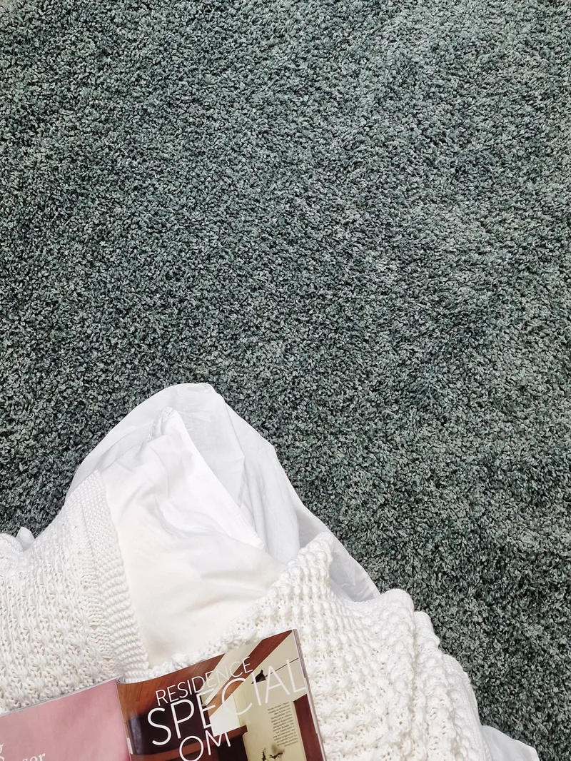 Lounge Gångmatta 80x250 cm Rektangulär - Grön - Textil & mattor - Mattor - Modern matta - Ryamatta & luggmatta