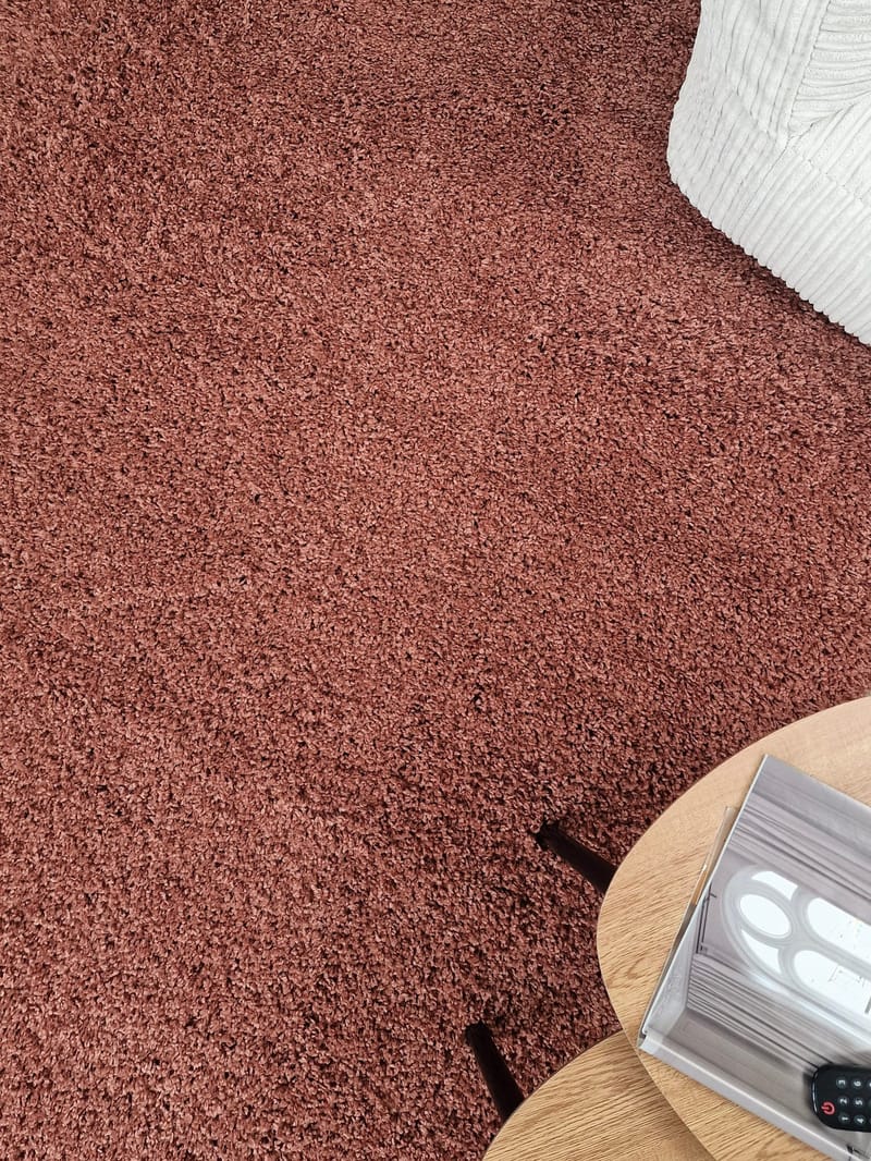 Lounge Gångmatta 80x250 cm Rektangulär - Koppar - Textil & mattor - Mattor - Modern matta - Ryamatta & luggmatta