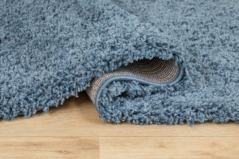 Lounge Gångmatta 80x250 cm Rektangulär - Petrolblå - Textil & mattor - Mattor - Modern matta - Ryamatta & luggmatta
