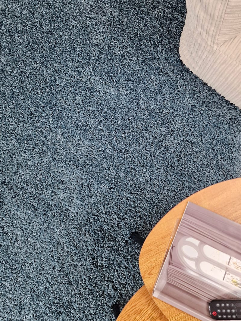 Lounge Gångmatta 80x250 cm Rektangulär - Petrolblå - Textil & mattor - Mattor - Modern matta - Gångmattor