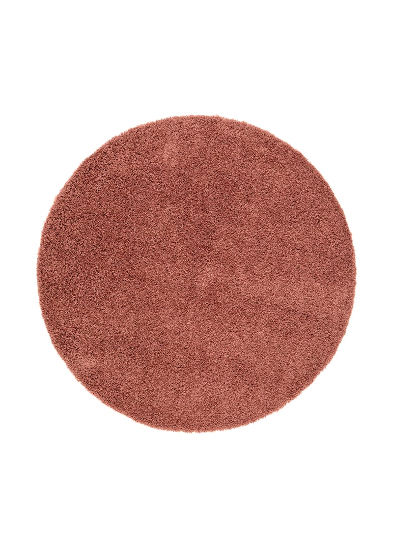 Lounge Ryamatta 160 cm Rund - Koppar - Textil & mattor - Mattor - Modern matta - Ryamatta & luggmatta