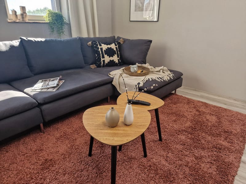 Lounge Ryamatta 160x230 cm Rektangulär - Koppar - Textil & mattor - Mattor - Modern matta - Gångmattor