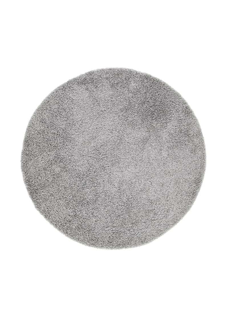 Lounge Ryamatta 200 cm Rund - Silver - Textil & mattor - Mattor - Modern matta - Ryamatta & luggmatta