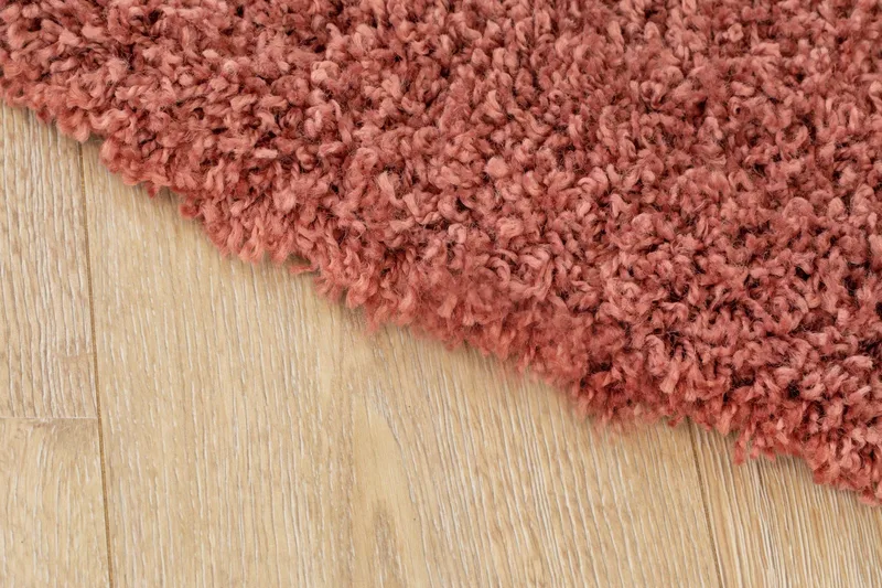 Lounge Ryamatta 240 cm Rund - Koppar - Textil & mattor - Mattor - Modern matta - Ryamatta & luggmatta