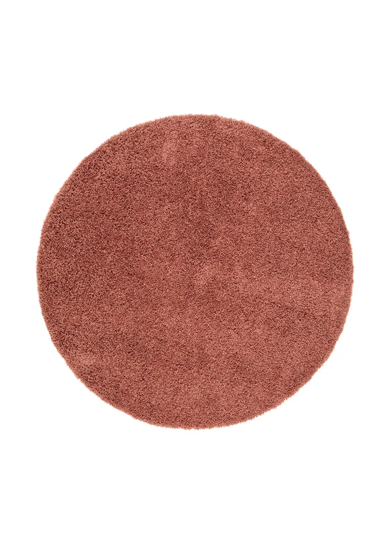 Lounge Ryamatta 240 cm Rund - Koppar - Textil & mattor - Mattor - Modern matta - Ryamatta & luggmatta