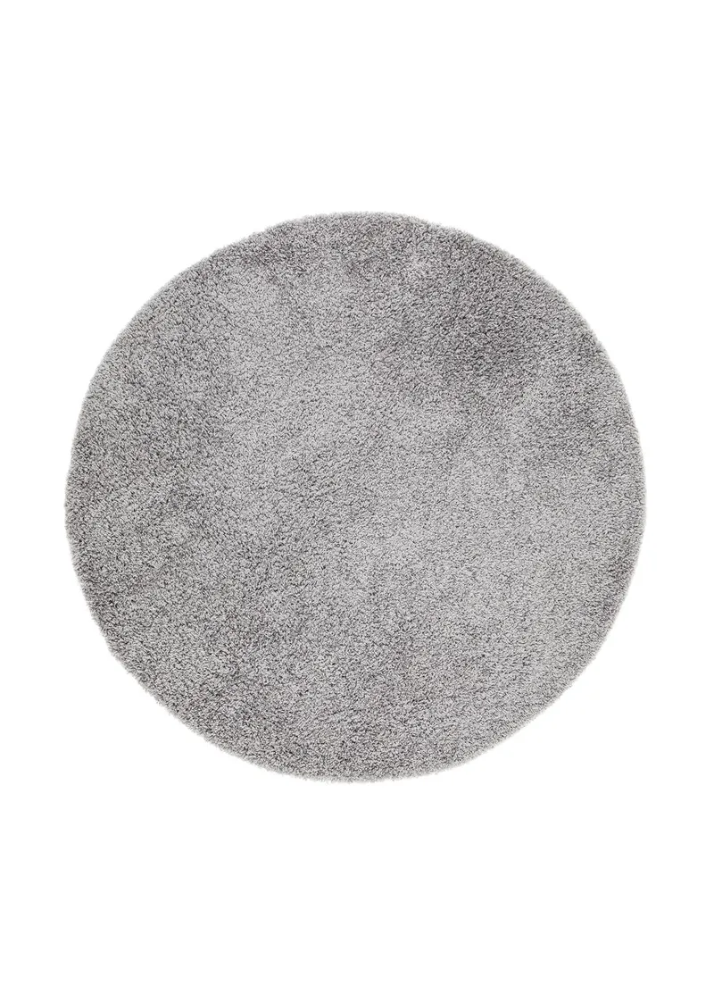 Lounge Ryamatta 240 cm Rund - Silver - Textil & mattor - Mattor - Modern matta - Ryamatta & luggmatta