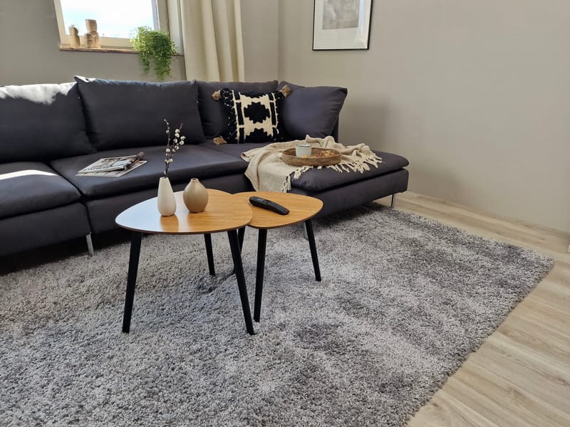 Lounge Ryamatta 240x340 cm Rektangulär - Silver - Textil & mattor - Mattor - Modern matta - Ryamatta & luggmatta