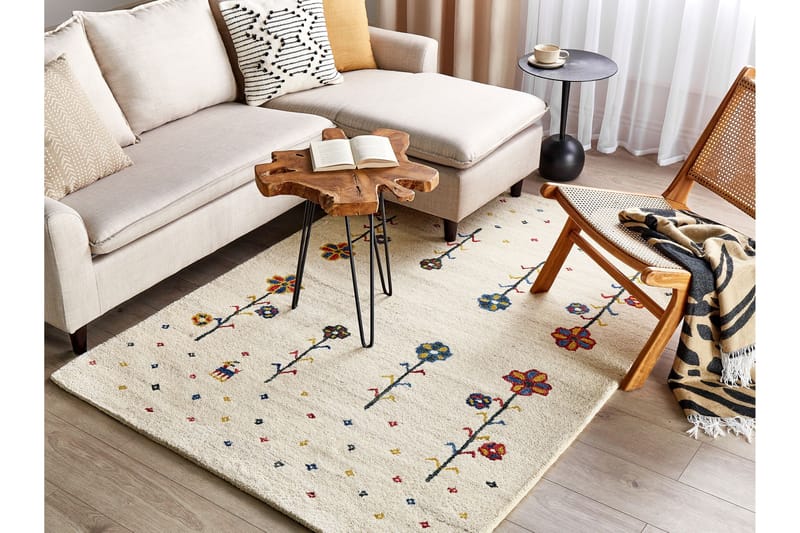 Husunlu Ryamatta 140x200 cm - Beige - Textil & mattor - Mattor - Modern matta - Ryamatta & luggmatta