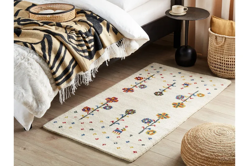 Husunlu Ryamatta 80x150 cm - Beige - Textil & mattor - Mattor - Modern matta - Ullmatta