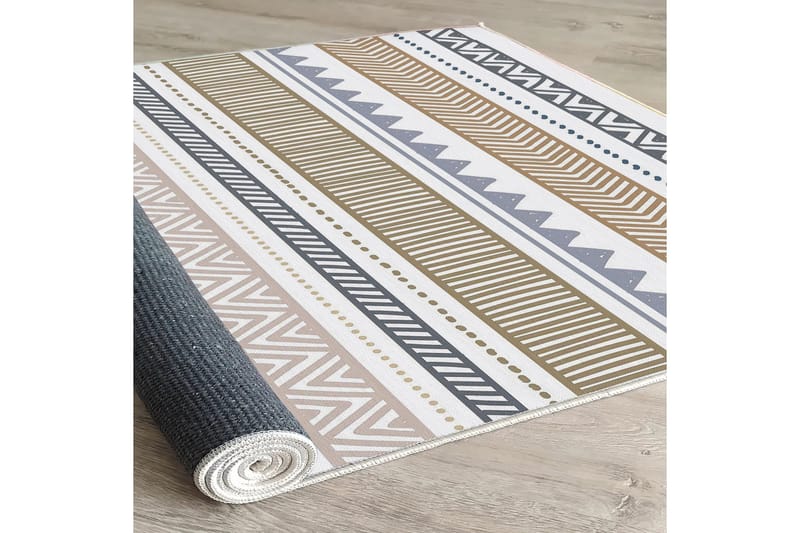 Idaburn Bomullsmatta 100x300 cm Rektangulär - Vit - Textil & mattor - Mattor - Modern matta - Bomullsmatta