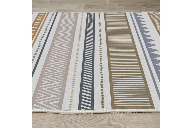 Idaburn Bomullsmatta 100x300 cm Rektangulär - Vit - Textil & mattor - Mattor - Modern matta - Bomullsmatta