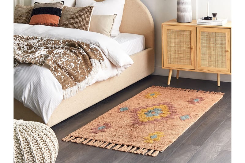 Igdir Bomullsmatta 80x150 cm - Orange - Textil & mattor - Mattor - Modern matta - Bomullsmatta