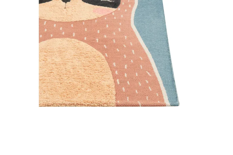 Isak Bomullsmatta 80x150 cm - Blå - Textil & mattor - Mattor - Modern matta - Bomullsmatta