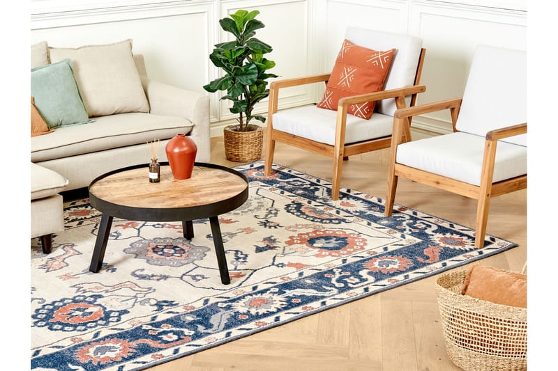 Kabta Bomullsmatta 200x300 cm - Blå - Textil & mattor - Mattor - Modern matta - Bomullsmatta