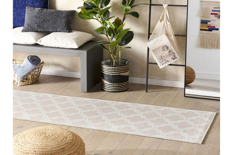Kadayal Ryamatta 60x200 cm - Beige - Textil & mattor - Mattor - Modern matta - Ryamatta & luggmatta